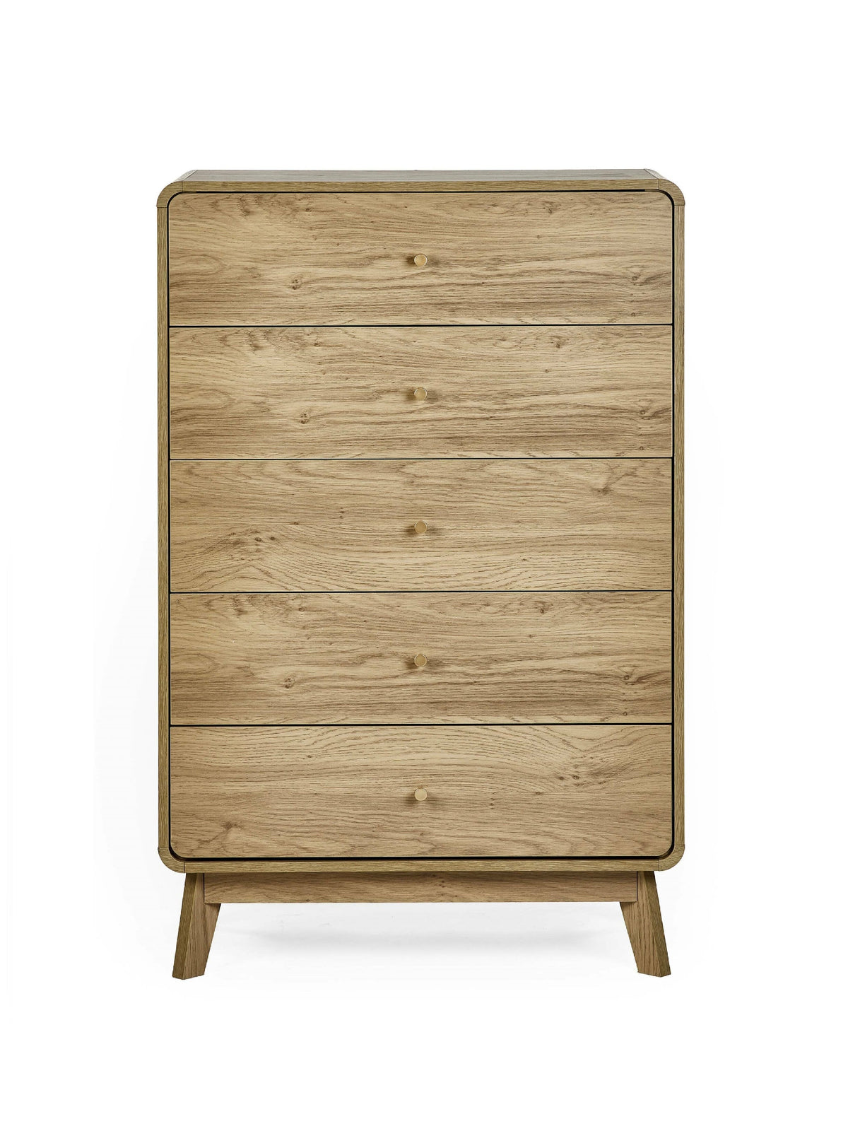 Ingrid 5 Drawer Chest Oak