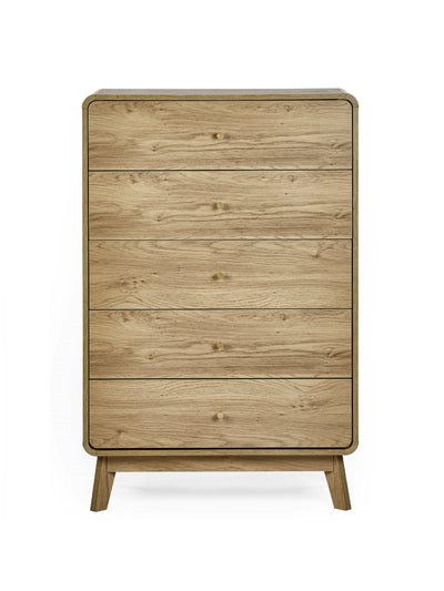 Ingrid 5 Drawer Chest Oak