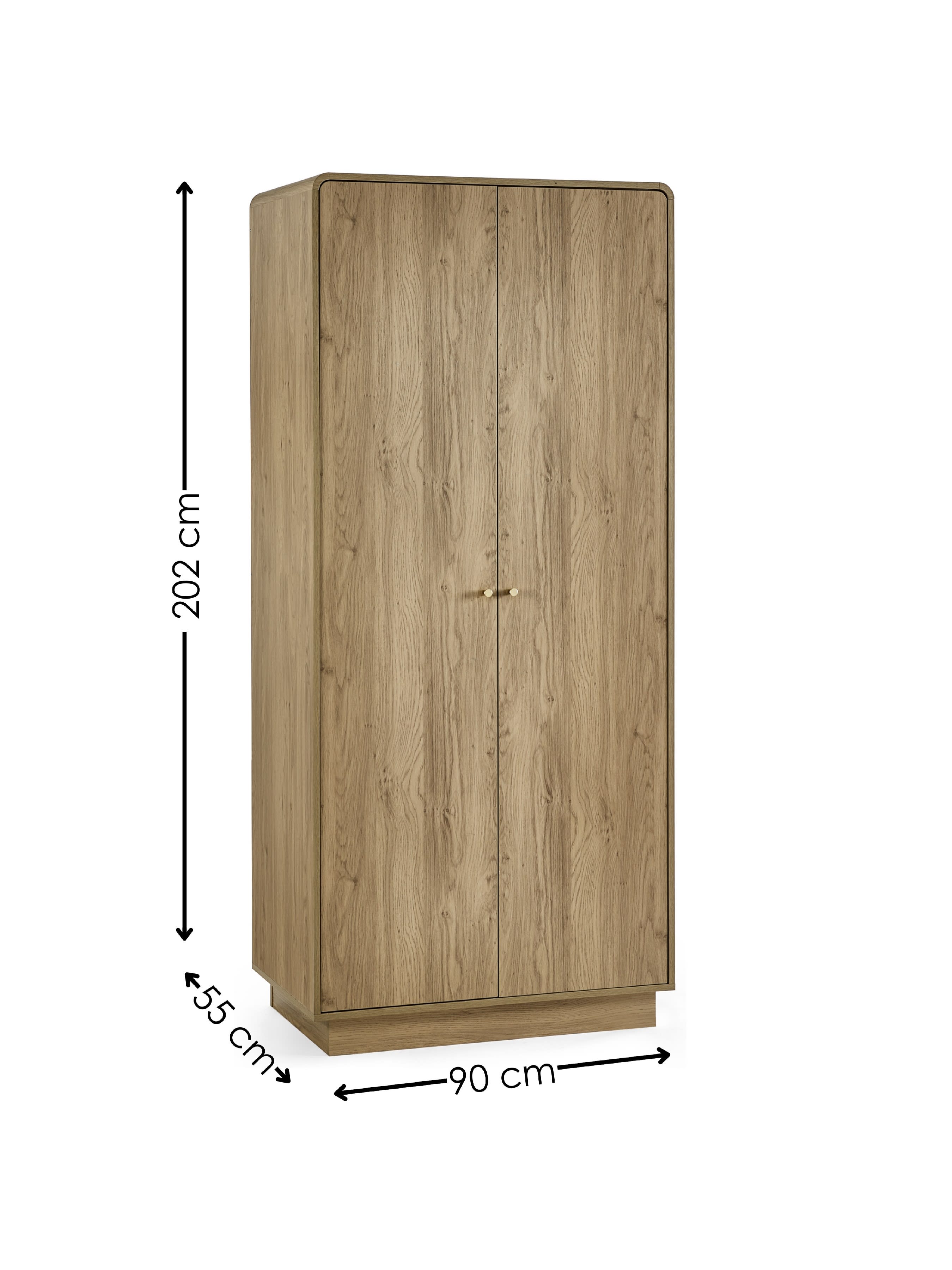 Ingrid 2 Door Wardrobe Oak