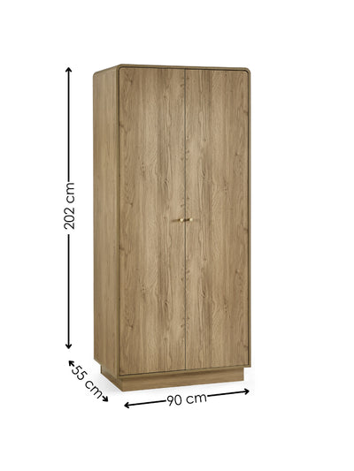 Ingrid 2 Door Wardrobe Oak