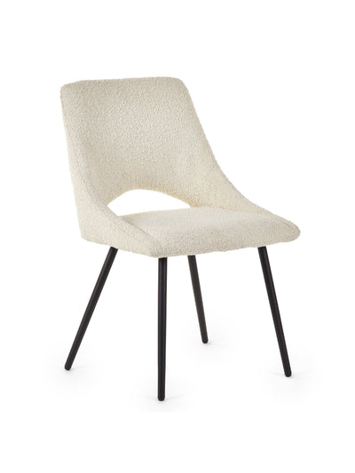 Iris Boucle Dining Chairs - Ivory (Set of 2)