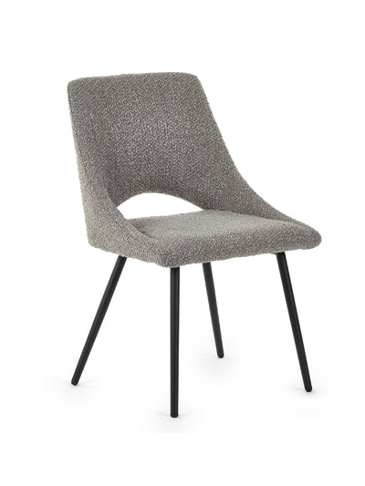 Iris Boucle Dining Chairs - Grey (Set Of 2)