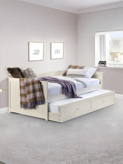 Jessica Day Bed & Underbed - Stone White
