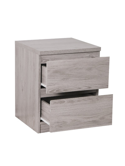 Jupiter 2 Drawer Bedside Grey Oak