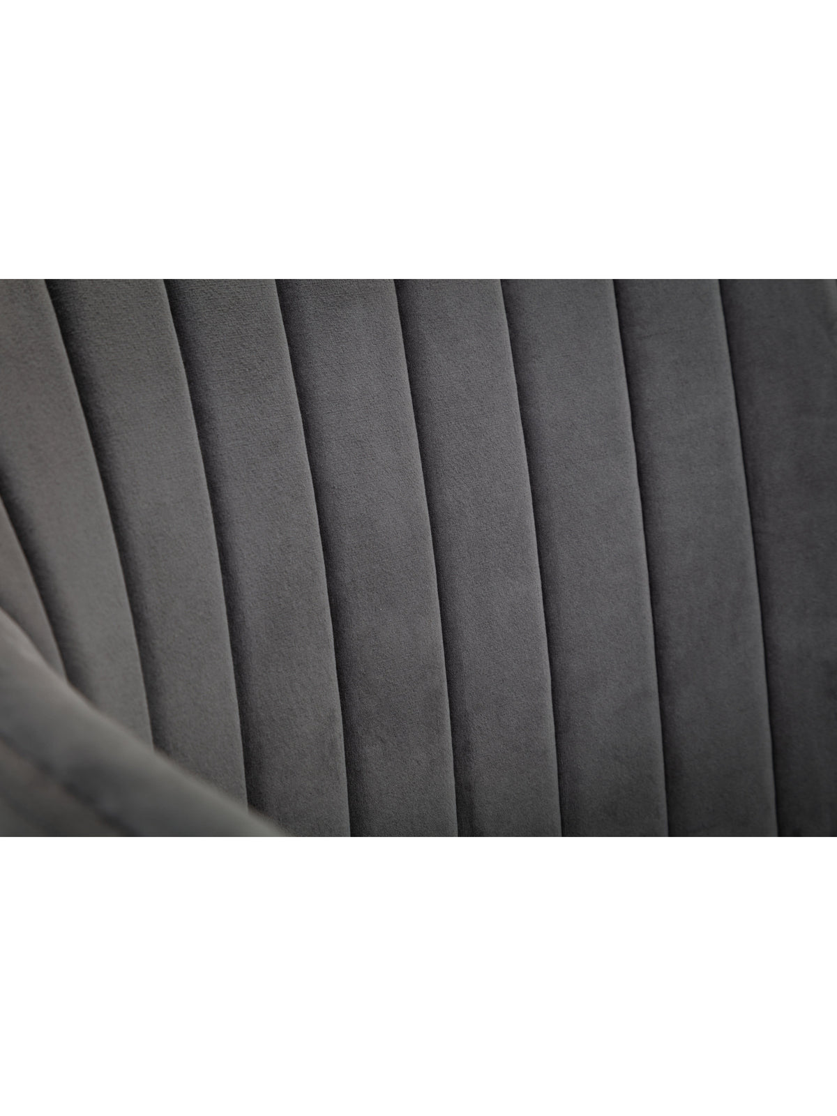 Kahlo Velvet Swivel Office Chair- Grey/Black