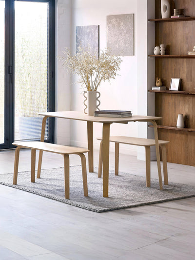 Kaito Dining Set – Light Oak Effect