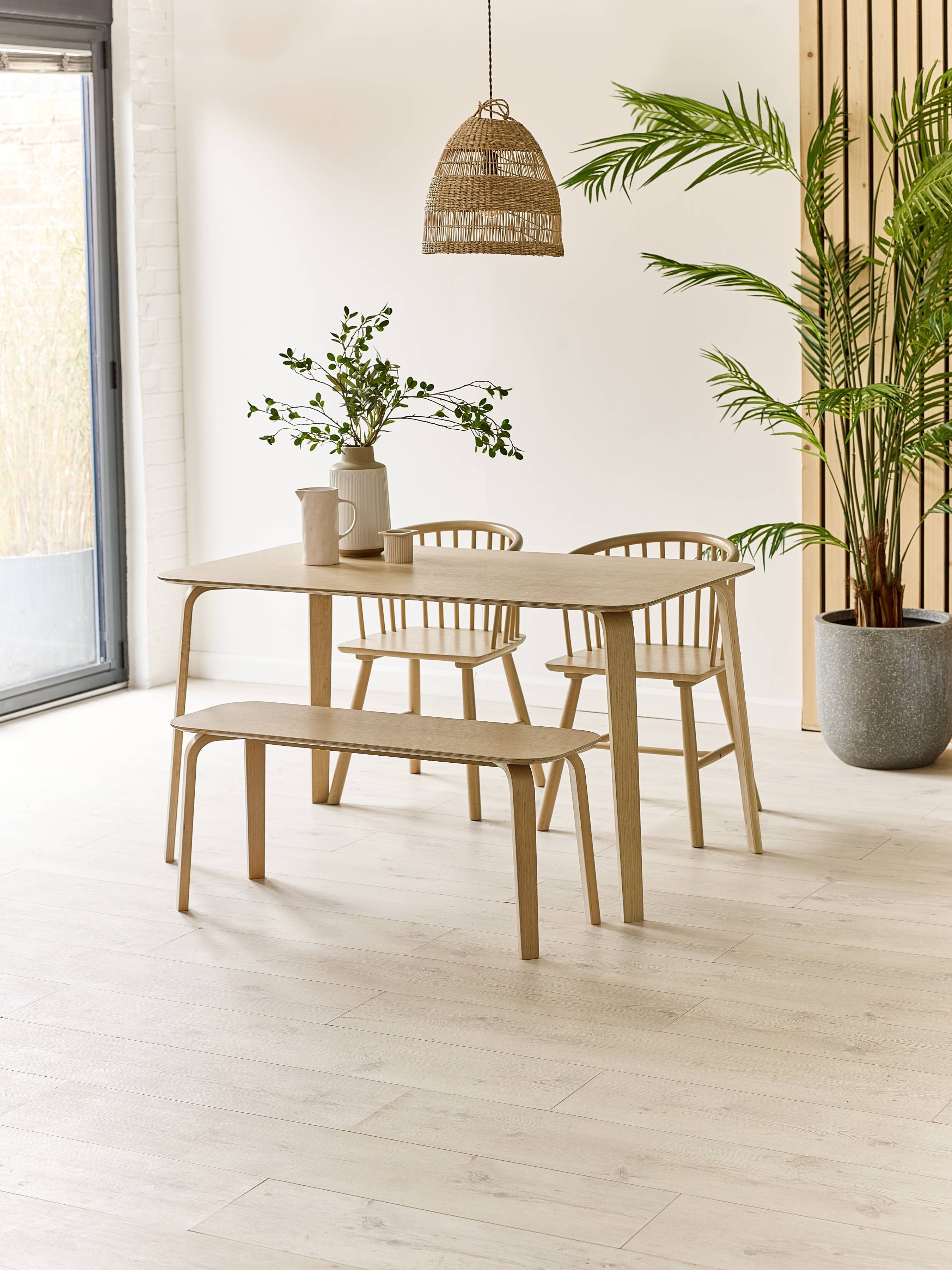Kaito Dining Set – Light Oak Effect