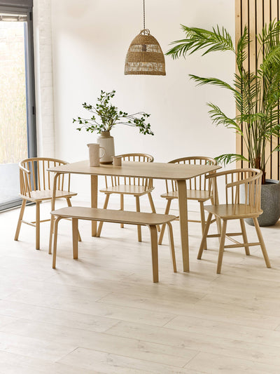 Kaito Dining Set – Light Oak Effect