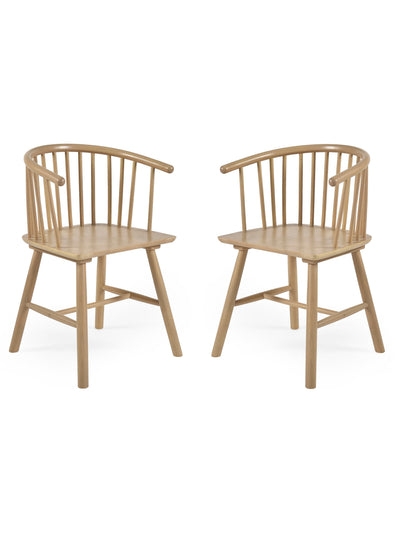 Kaito Oak Dining Chairs (Set of 2)