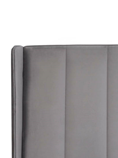 Katie Bed Frame - Grey Velvet
