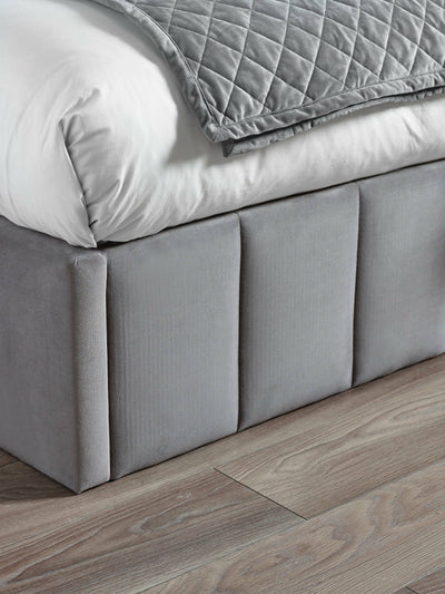 Katie Ottoman Storage Bed Frame - Grey Velvet – Julian Bowen, view 12