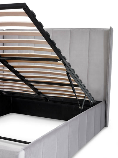 Katie Ottoman Storage Bed Frame - Grey Velvet – Julian Bowen, view 15