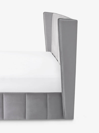 Katie Ottoman Storage Bed Frame - Grey Velvet – Julian Bowen, view 4