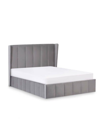 Katie Ottoman Storage Bed Frame - Grey Velvet – Julian Bowen, view 5