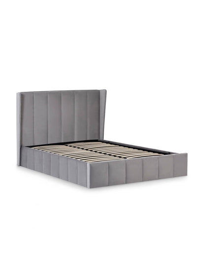 Katie Ottoman Storage Bed Frame - Grey Velvet – Julian Bowen, view 6