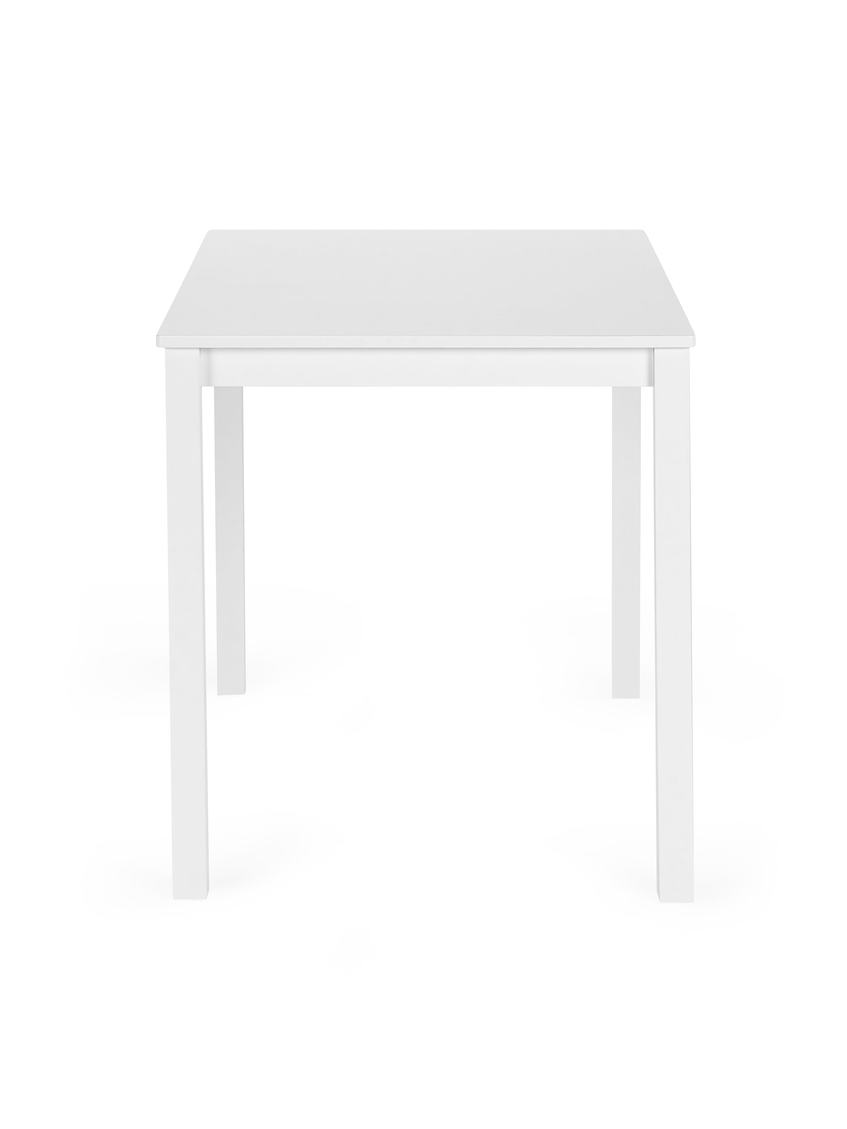 Keats White Rectangular Table with 4 Chairs Dining Set