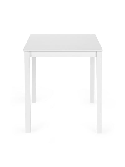 Keats White Rectangular Table with 4 Chairs Dining Set