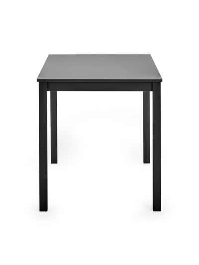 Keats Black Rectangular Table with 4 Chairs Dining Set