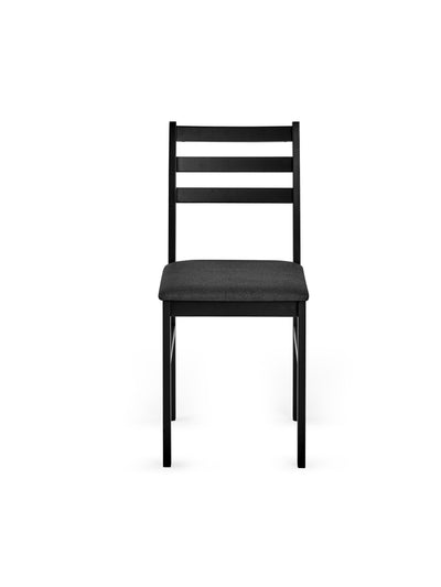 Keats Black Rectangular Table with 4 Chairs Dining Set