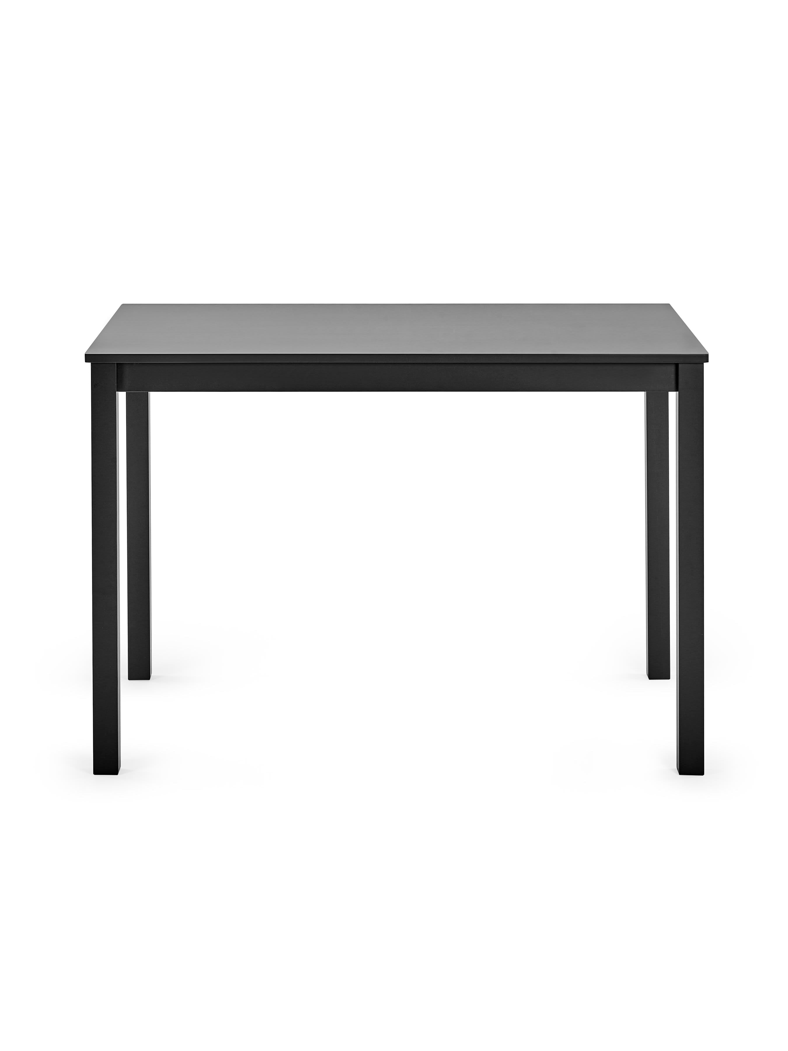 Keats Black Rectangular Table with 4 Chairs Dining Set