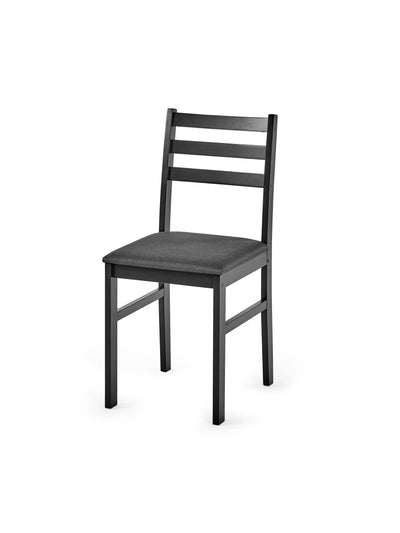 Keats Black Rectangular Table with 4 Chairs Dining Set