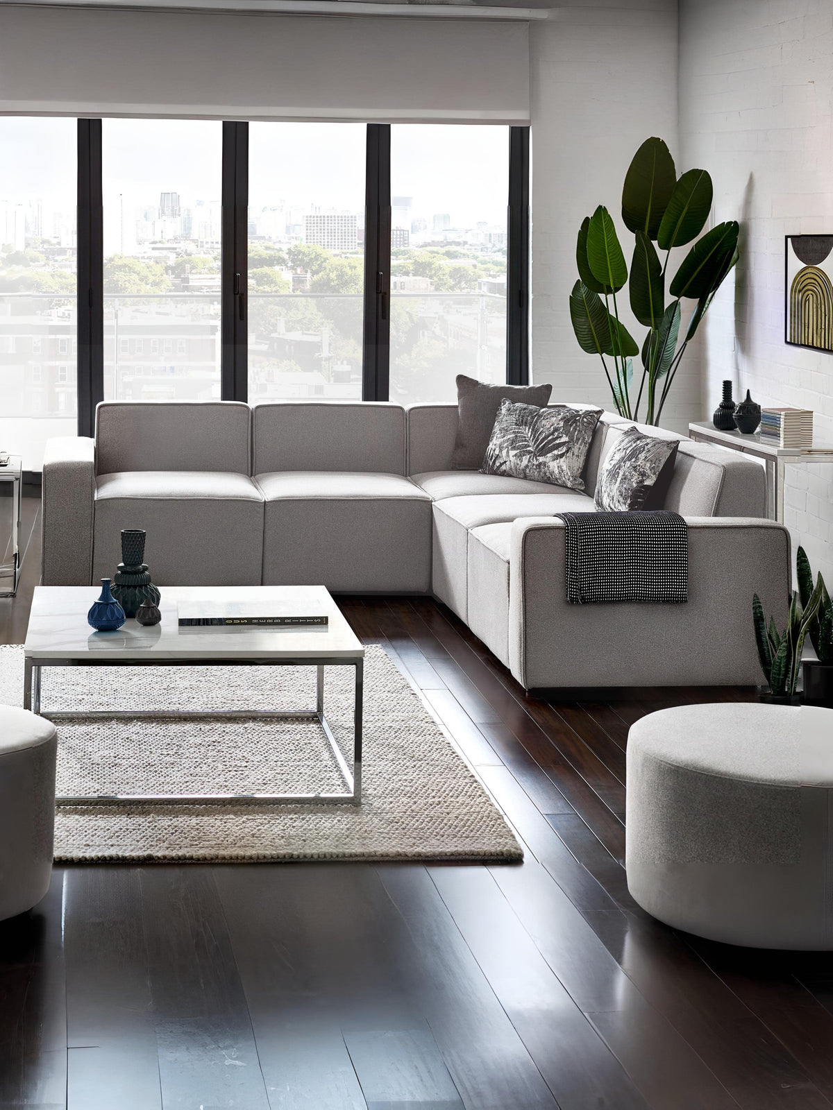 Lago Combination Sofa - Grey