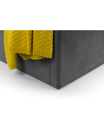 Langham Scalloped Headboard Storage Bed - Grey