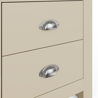 Lancaster 2 Drawer Bedside Cream – GFW, view 6