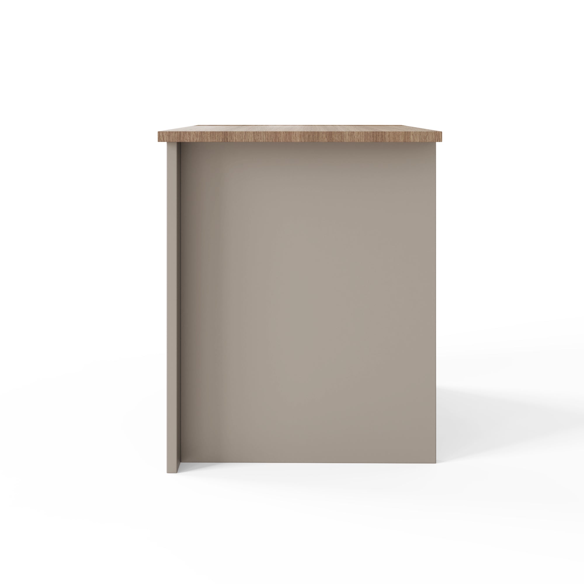 Lancaster 2 Drawer Bedside Grey – GFW, view 5