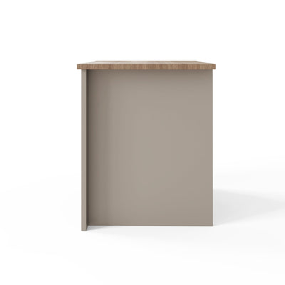 Lancaster 2 Drawer Bedside Grey – GFW, view 5