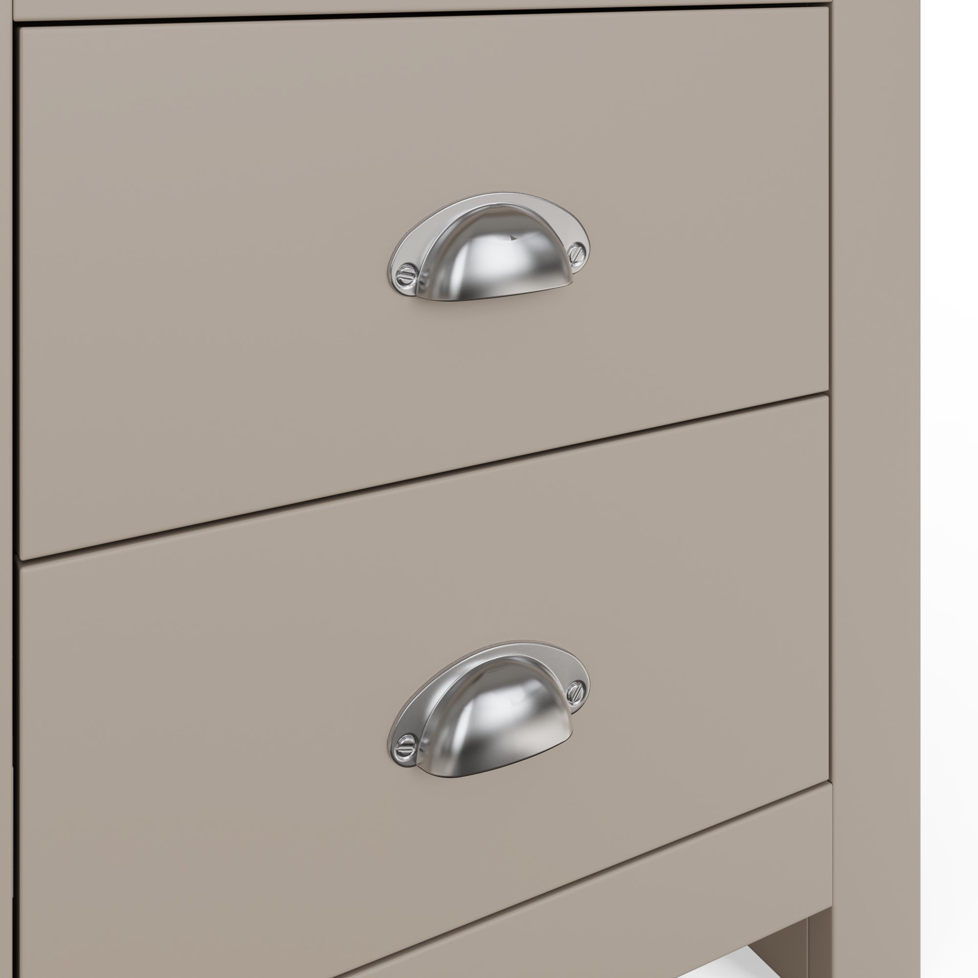Lancaster 2 Drawer Bedside Grey – GFW, view 6