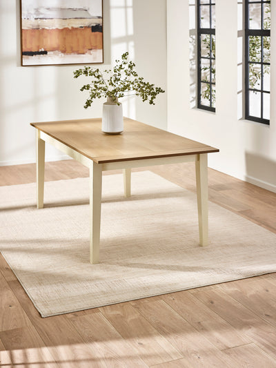 Larissa Natural Oak Effect 173–251cm Extending Dining Table – Ivory and Natural Oak