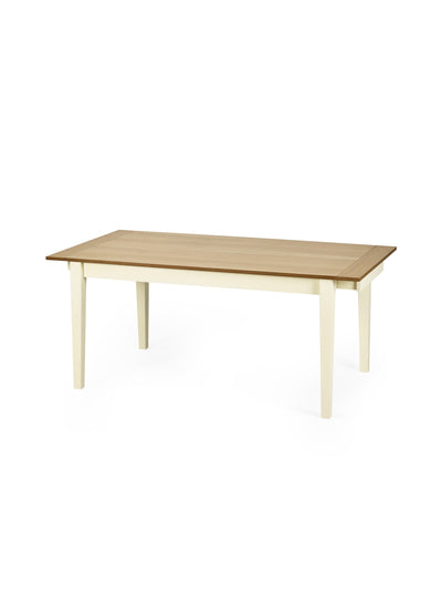 Larissa Natural Oak Effect 173–251cm Extending Dining Table – Ivory and Natural Oak
