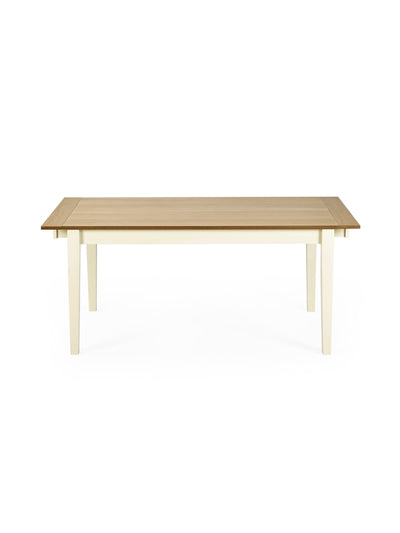 Larissa Natural Oak Effect 173–251cm Extending Dining Table – Ivory and Natural Oak