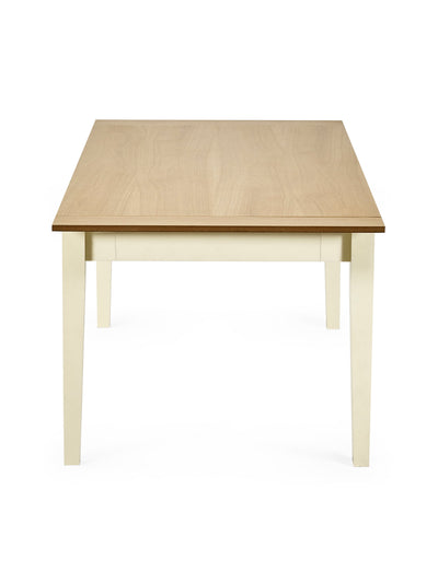 Larissa Natural Oak Effect 173–251cm Extending Dining Table – Ivory and Natural Oak