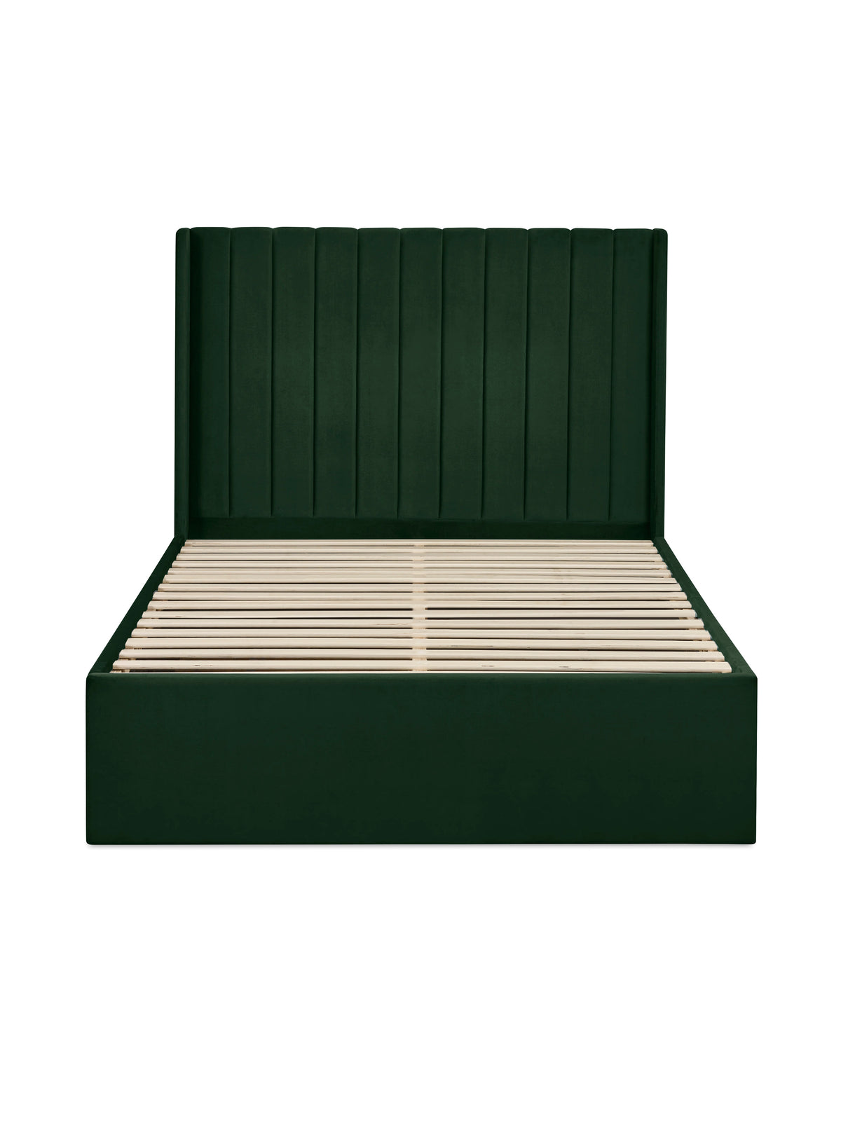 Leila Bottle Green Dual Storage Door Bed – Bottle Green Velvet