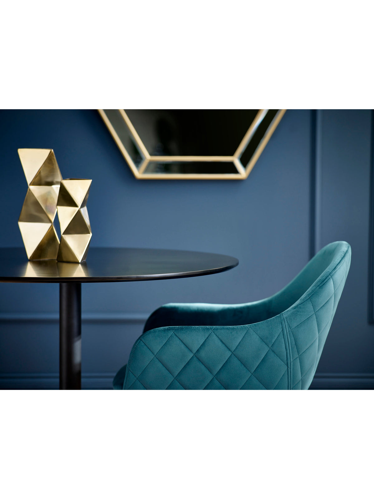 Lima Dining Chairs - Teal Velvet (Set Of 2)