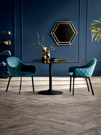 Lima Dining Chairs - Teal Velvet (Set Of 2)