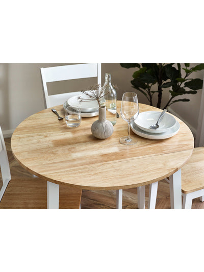 Linwood Round Drop Leaf Table - Natural Top