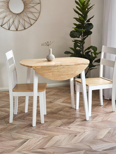 Linwood Round Drop Leaf Table - Natural Top