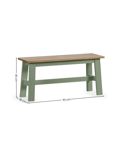 Linwood White/Natural Rectangluar Dining Table set with 2 Benches – Natural/White