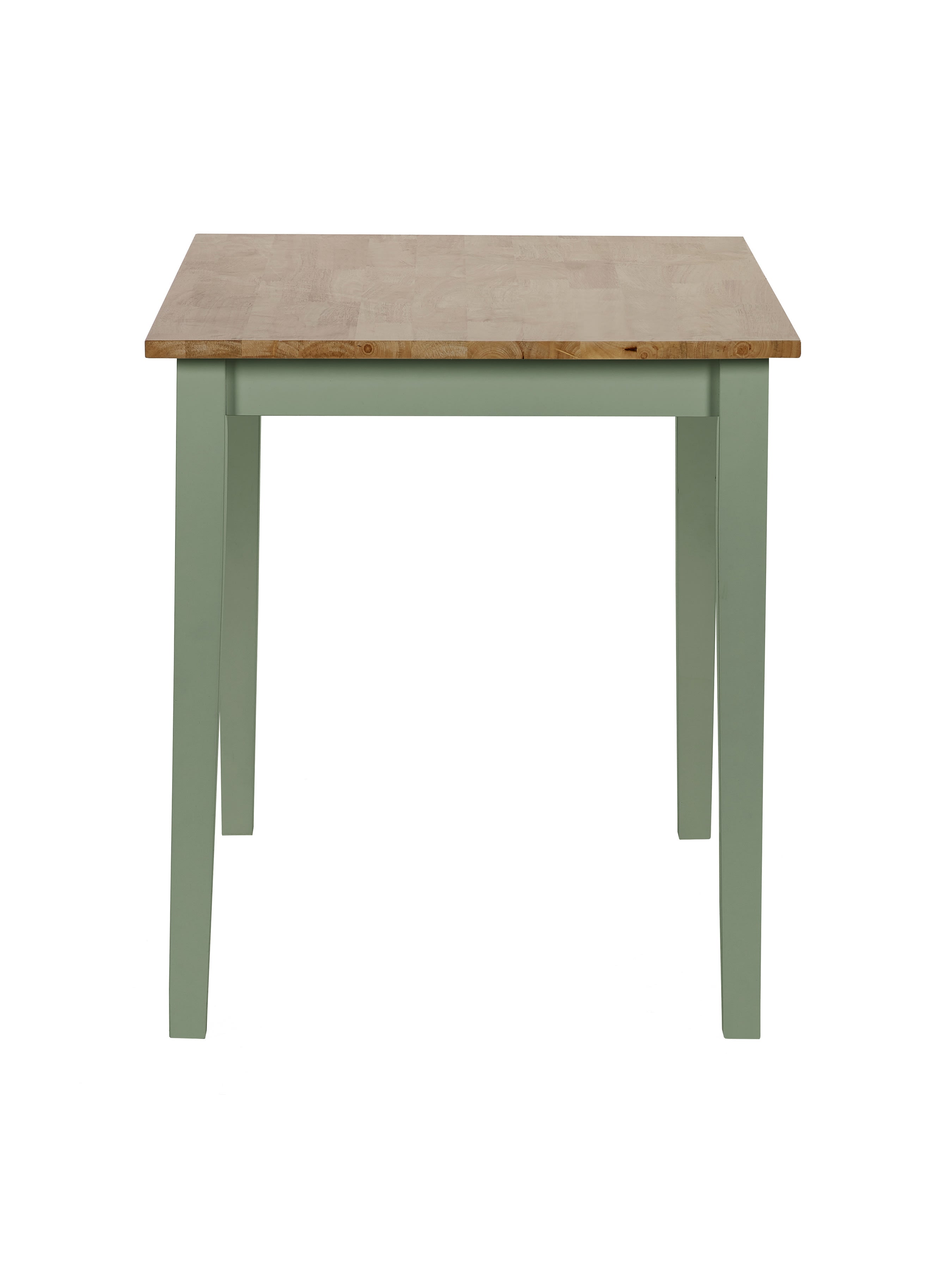 Linwood Sage Green and Natural 114cm Small Rectangular Dining Table – Sage Green and Natural Oak Effect