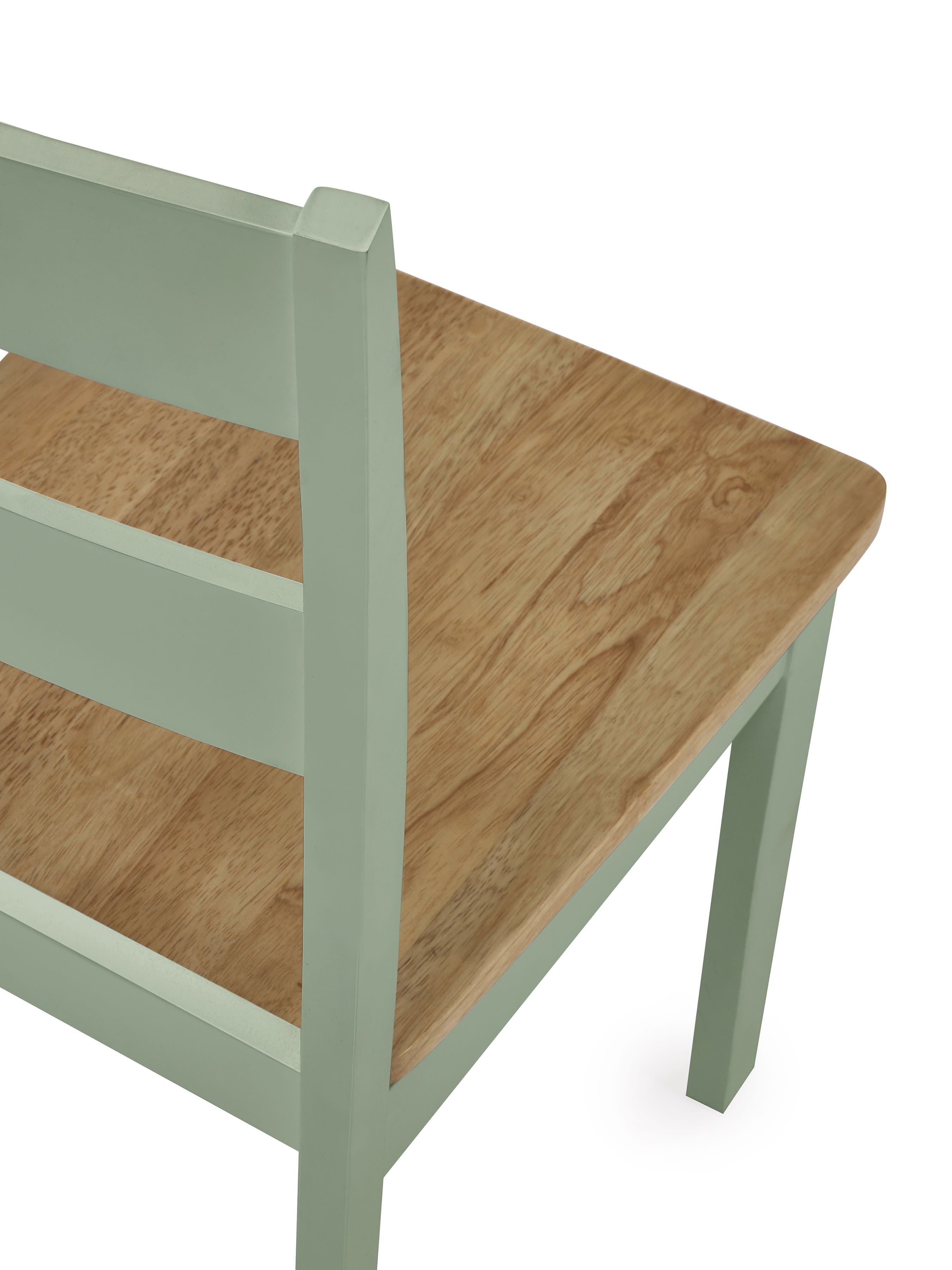 Linwood Sage Green Round Dropleaf Dining Table set with 4 Chairs – Sage Green and Natural Oak Effect