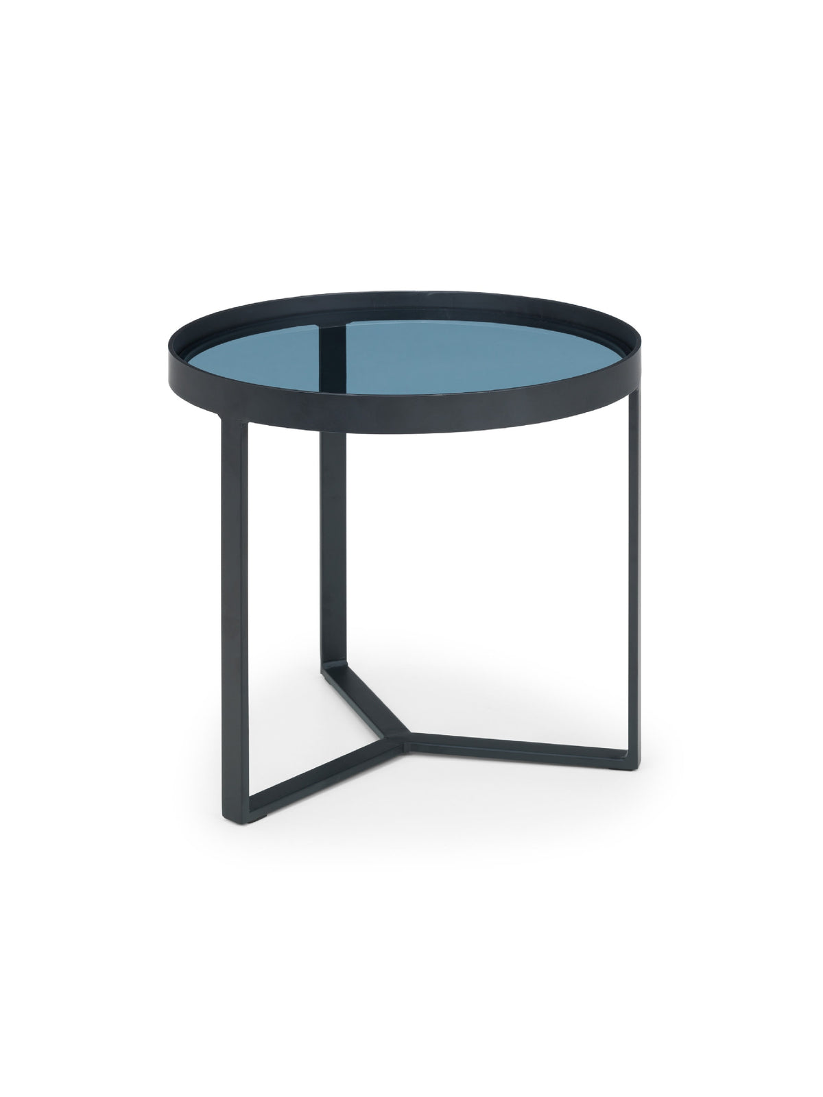 Loft Lamp Table - Smoked Glass