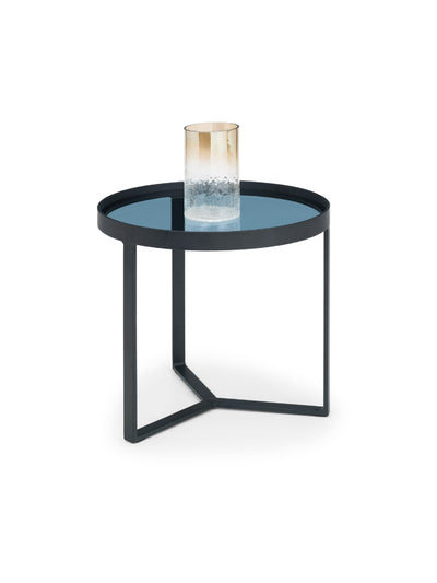 Loft Lamp Table - Smoked Glass