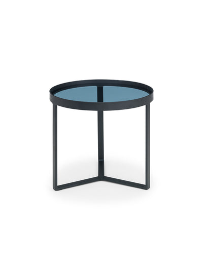 Loft Lamp Table - Smoked Glass