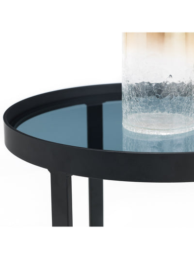 Loft Lamp Table - Smoked Glass
