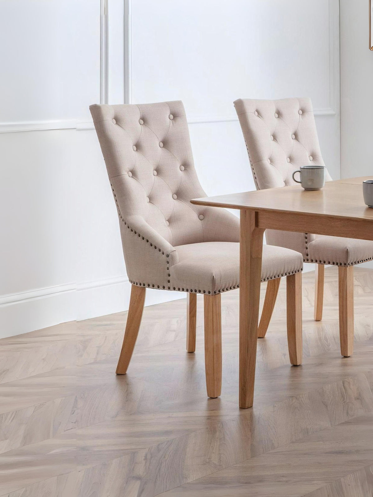 Loire Button Back Chairs (Set of 2)