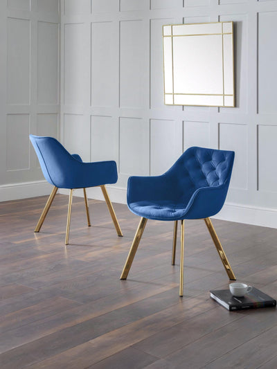 Lorenzo Dining Chairs - Blue (Set Of 2)