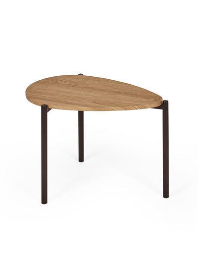 Lorette Oak Effect Teardrop Nest of 2 Coffee Tables
